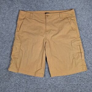 The North Face Cargo Shorts Mens 38 Beige Tan Lightweight Canvas Outdoors Hiking
